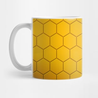 Gold Hexagon Pattern Mug